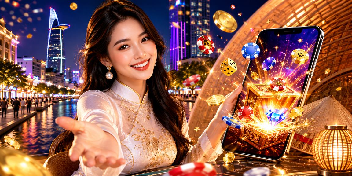 Người phụ nữ Việt Nam đội nón lá thực hiện thanh toán casino di động tại TP. HCM